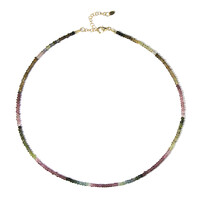 Fancy Tourmaline Silver Necklace