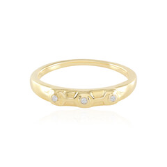 I2 (I) Diamond Silver Ring