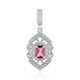 Nigerian Pink Tourmaline Silver Pendant