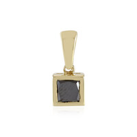9K Black Diamond Gold Pendant