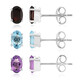 Amethyst Silver Earrings