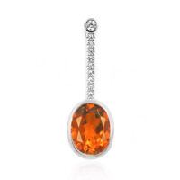 Madeira Citrine Silver Pendant