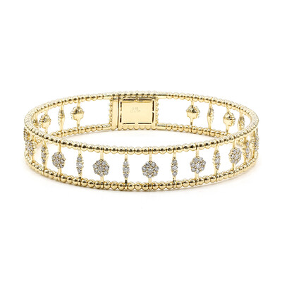 14K I1 (H) Diamond Gold Bangle (CIRARI)