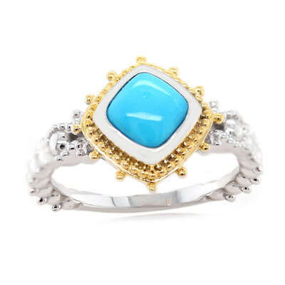 Sleeping Beauty Turquoise Silver Ring (Dallas Prince Designs)