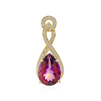 Purple Mystic Topaz Silver Pendant