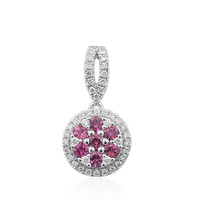 Rubellite Platinium Pendant