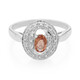 Padparadscha Sapphire Silver Ring