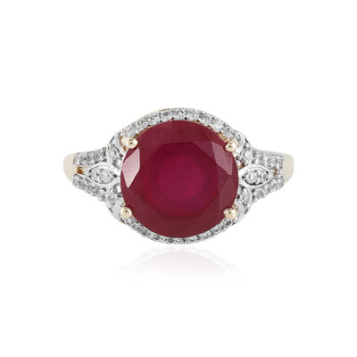 9K AAA Madagascar Ruby Gold Ring