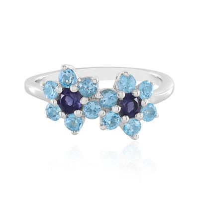 Iolite Silver Ring