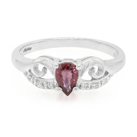 10K Unheated Padparadscha Sapphire Gold Ring