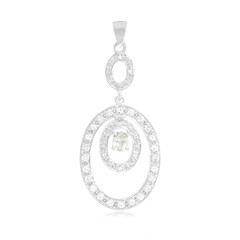 Fancy Tourmaline Silver Pendant