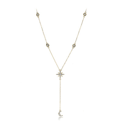 14K I1 (H) Diamond Gold Necklace (CIRARI)
