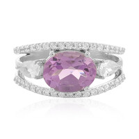 Rose de France Amethyst Silver Ring