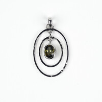 Tourmaline Silver Pendant