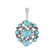 Sleeping Beauty Turquoise Silver Pendant (Desert Chic)