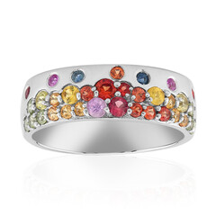 Fancy Sapphire Silver Ring