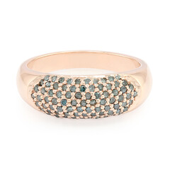 Fancy Diamond Silver Ring