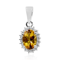 Cognac Scapolite Silver Pendant