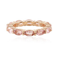 Pink Tourmaline Silver Ring