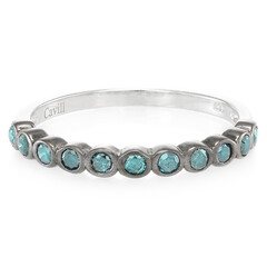 Fancy Diamond Silver Ring
