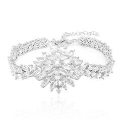 White Topaz Silver Bracelet