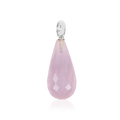 Rose Quartz Silver Pendant