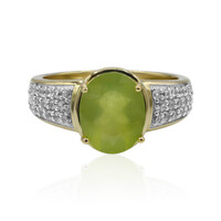9K Brazilian Green Opal Gold Ring (Tenner Diniz)