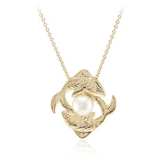 White Freshwater Pearl Silver Necklace