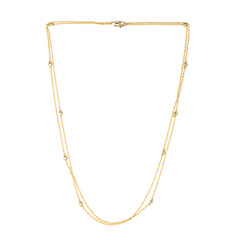 I3 (J) Diamond Silver Necklace