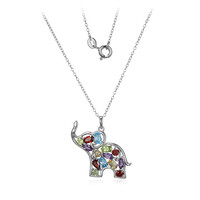 Swiss Blue Topaz Silver Necklace