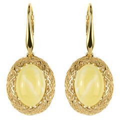 Baltic Amber Silver Earrings