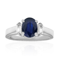 Blue Sapphire Silver Ring