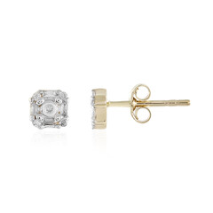 9K SI1 (H) Diamond Gold Earrings