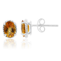 Madeira Citrine Silver Earrings