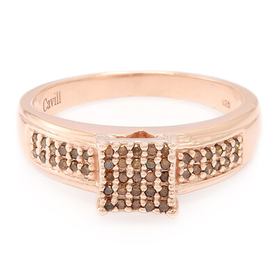Fancy Diamond Silver Ring