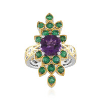 Amethyst Silver Ring (Gems en Vogue)