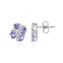Tanzanite Silver Earrings