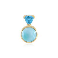Larimar Silver Pendant
