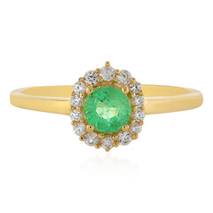 9K Colombian Emerald Gold Ring