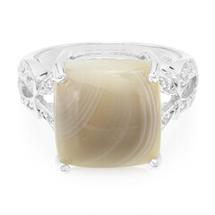 Botswana Agate Silver Ring
