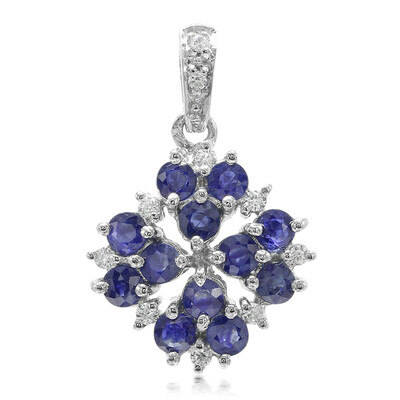 Kanchanaburi Sapphire Silver Pendant