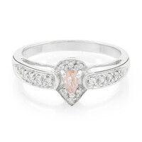 Padparadscha Sapphire Silver Ring