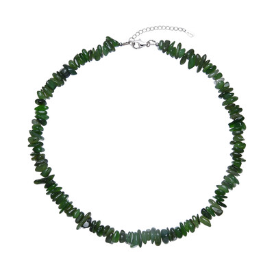 Nephrite Silver Necklace