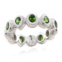 Russian Diopside Silver Ring (Dallas Prince Designs)