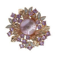 Ming Pearl Silver Brooch (TPC)