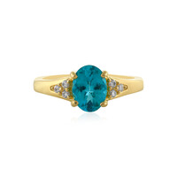 Blue Apatite Silver Ring