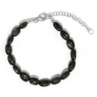 Indian star diopside Silver Bracelet