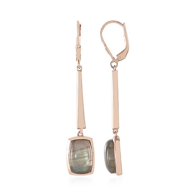 Green Maniry Labradorite Silver Earrings (KM by Juwelo)