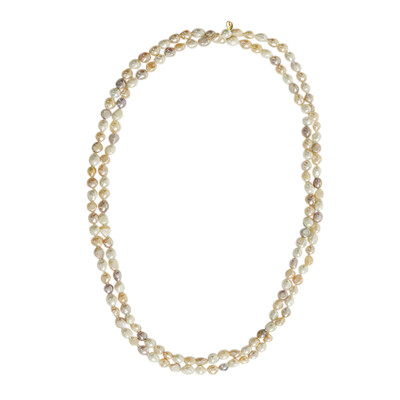 Freshwater pearl Silver Necklace (TPC)