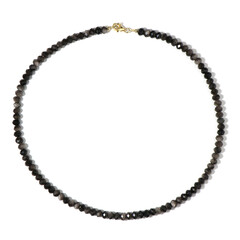 Silver Obsidian Silver Necklace